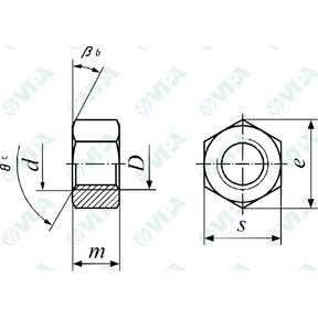 ISO 4033, UNI 5587 Dadi esagonali alti