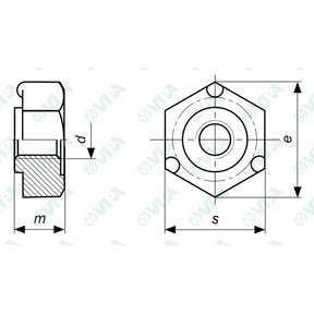  Tuercas de soldadura llave ancha