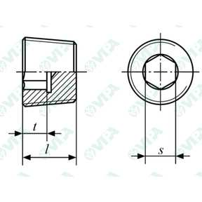 DIN 906 tapón cónico con hexágono interior (allen)