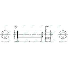 DIN 601 sim, UNI 5727 sim Fully threaded hex head screws with bolts for steel structures